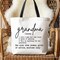 Grandma Definition Canvas Tote Bag, Funny Gift Shopper for Nana